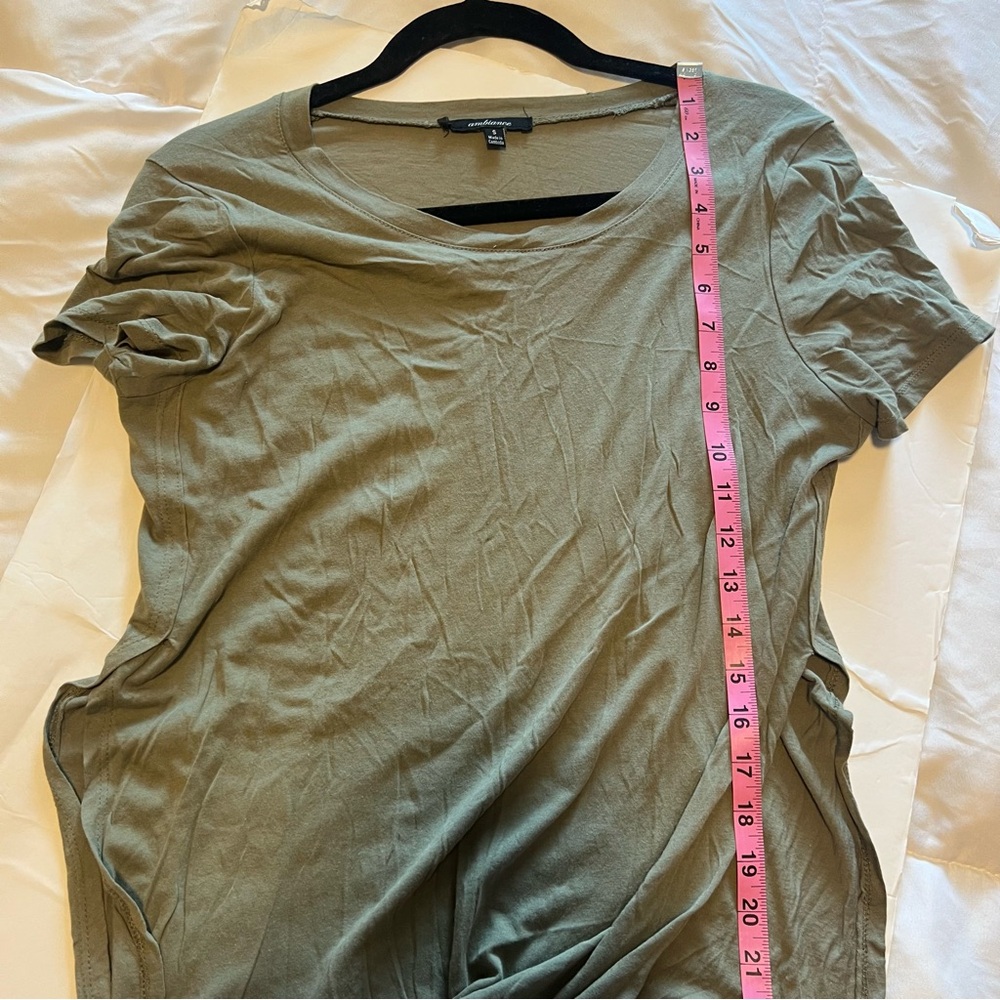 Ambiance Apparel Army Green Blouse - Picture 7 of 7